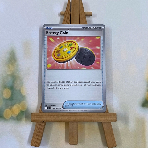 Thẻ hình Pokemon Energy Coin 081/086 - Lá bài lẻ Black Bolt Uncommon Reverse Holo tiếng Anh chính hãng