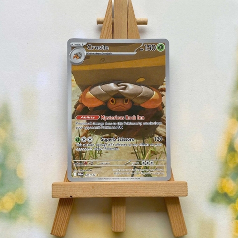 Thẻ hình Pokemon Crustle 186/182 - Lá bài lẻ Destined Rivals Illustration Rare tiếng Anh chính hãng