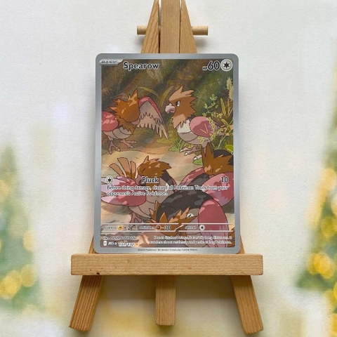 Thẻ hình Pokemon Spearow 151/132 - Lá bài lẻ Mega Evolution Illustration Rare tiếng Anh chính hãng