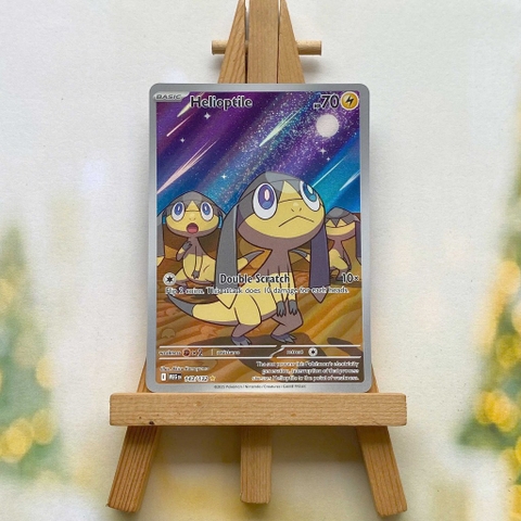 Thẻ hình Pokemon Helioptile 143/132 - Lá bài lẻ Mega Evolution Illustration Rare tiếng Anh chính hãng