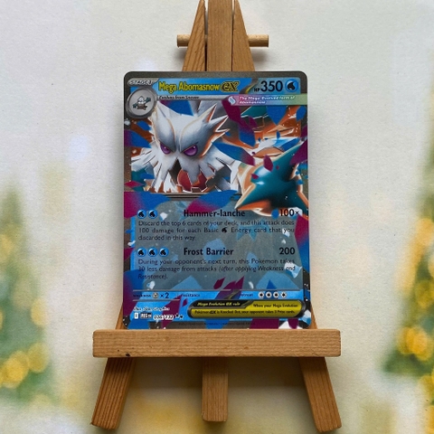 Thẻ hình Pokemon Mega Abomasnow ex 036/132 - Lá bài lẻ Mega Evolution Ultra Rare tiếng Anh chính hãng
