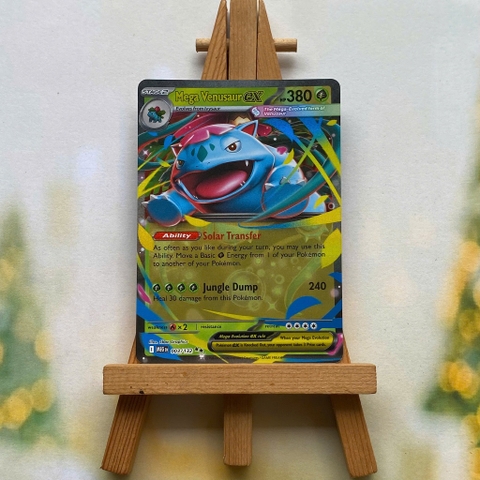 Thẻ hình Pokemon Mega Venusaur ex 003/132 - Lá bài lẻ Mega Evolution Ultra Rare tiếng Anh chính hãng