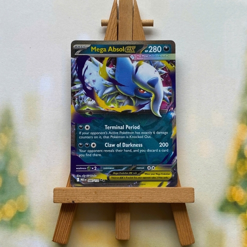 Thẻ hình Pokemon Mega Absol ex 086/132 - Lá bài lẻ Mega Evolution Ultra Rare tiếng Anh chính hãng