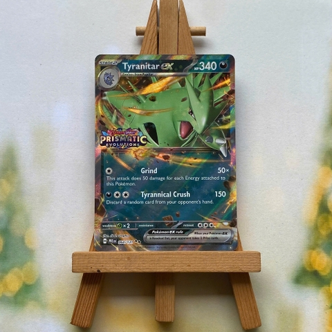 Thẻ hình Pokemon Tyranitar ex 064/131 - Lá bài lẻ Prismatic Evolutions Ultra Rare tiếng Anh chính hãng