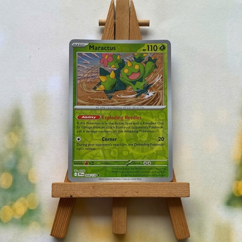 Thẻ hình Pokemon Maractus 008/159 - Lá bài lẻ Journey Together Uncommon Reverse Holo tiếng Anh chính hãng