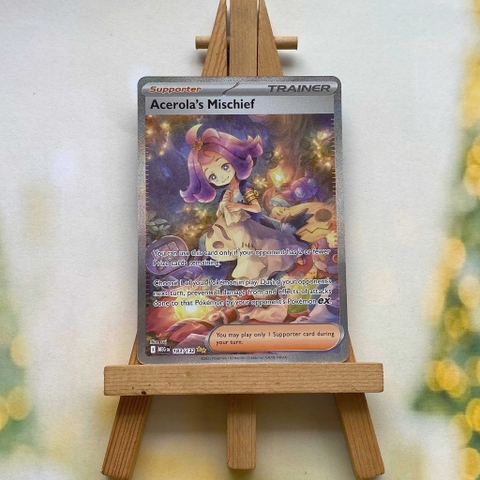Thẻ hình Pokemon Acerola's Mischief 183/132 - Lá bài lẻ Mega Evolution Special Illustration Rare tiếng Anh chính hãng
