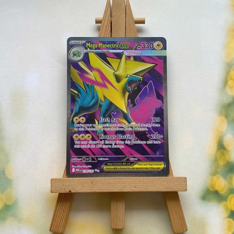 Thẻ hình Pokemon Mega Manectric ex 158/132 - Lá bài lẻ Mega Evolution Full Art Ultra Rare tiếng Anh chính hãng
