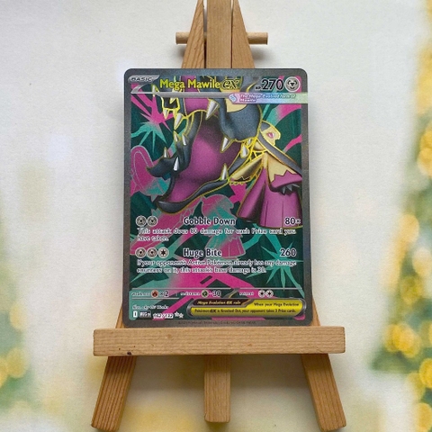 Thẻ hình Pokemon Mega Mawile ex 162/132 - Lá bài lẻ Mega Evolution Full Art Ultra Rare tiếng Anh chính hãng