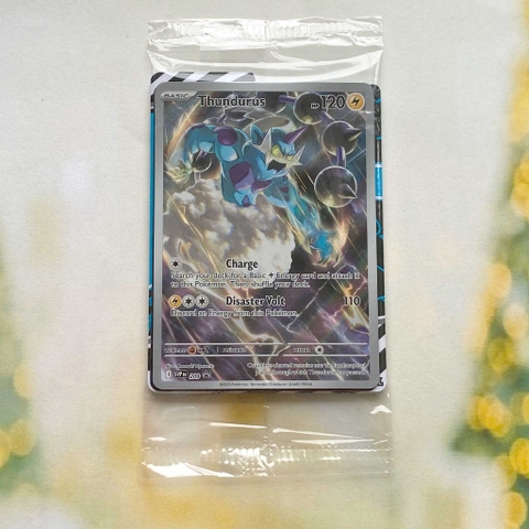 Thẻ hình Pokemon Thundurus SVP209 (SEAL) - Lá bài lẻ Scarlet Violet Promo tiếng Anh chính hãng