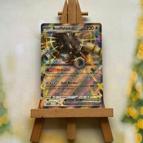 Thẻ hình Pokemon Bouffalant ex 077/086 - Lá bài lẻ White Flare Ultra Rare tiếng Anh chính hãng