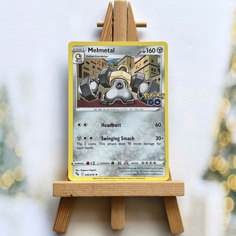 Thẻ hình Melmetal 046/078 - Lá bài lẻ Pokemon Go Rare tiếng Anh chính hãng