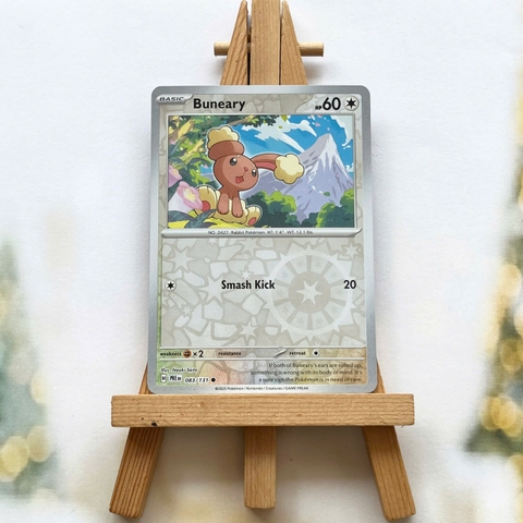 Thẻ hình Pokemon Buneary 083/131 - Lá bài lẻ Prismatic Evolutions Common Reverse Holo tiếng Anh chính hãng