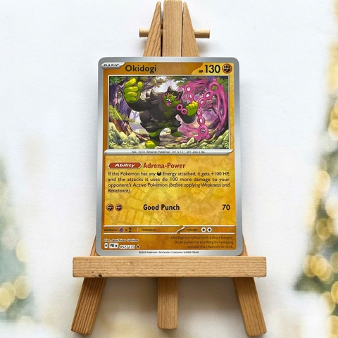 Thẻ hình Pokemon Okidogi 057/131 - Lá bài lẻ Prismatic Evolutions Rare Reverse Holo tiếng Anh chính hãng
