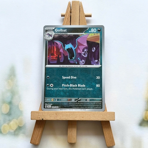 Thẻ hình Pokemon Golbat 028/064 - Lá bài Scarlet & Violet Shrouded Fable Common Reverse Holo tiếng Anh chính hãng