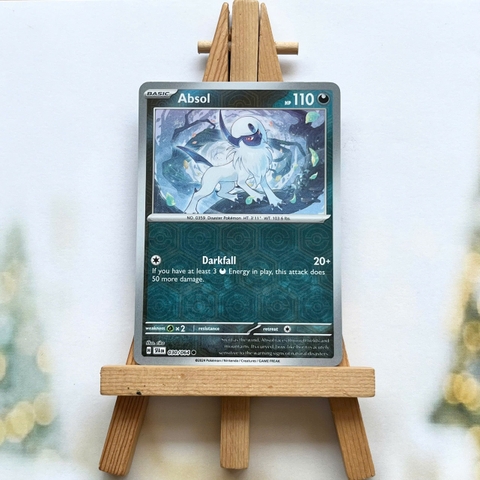 Thẻ hình Pokemon Absol 030/064 - Lá bài Scarlet & Violet Shrouded Fable Common Reverse Holo tiếng Anh chính hãng