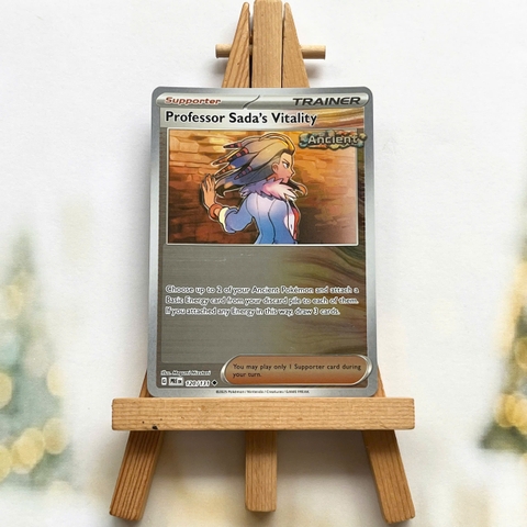 Thẻ hình Pokemon Professor Sada's Vitality 120/131 - Lá bài lẻ Prismatic Evolutions Uncommon Reverse Holo tiếng Anh chính hãng