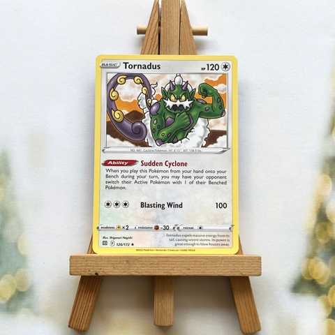 Thẻ hình Pokemon Tornadus 126/172 - Lá bài lẻ Brilliant Stars Rare tiếng Anh chính hãng