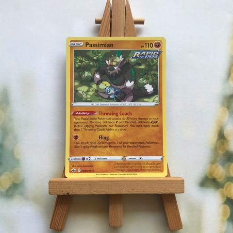 Thẻ hình Pokemon Passimian 088/198 - Lá bài lẻ Chilling Reign Rare tiếng Anh chính hãng
