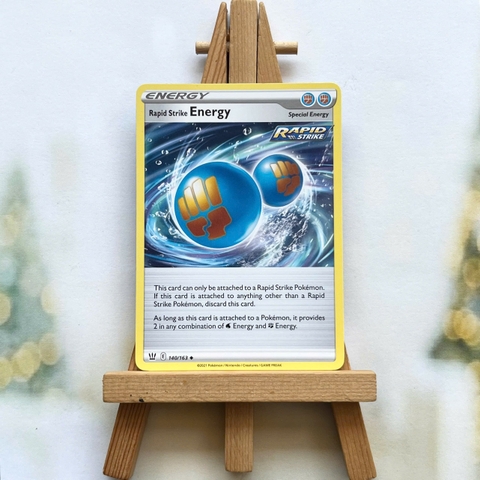 Thẻ hình Pokemon Rapid Strike Energy 140/163 - Lá bài lẻ Battle Styles Uncommon Reverse Holo tiếng Anh chính hãng