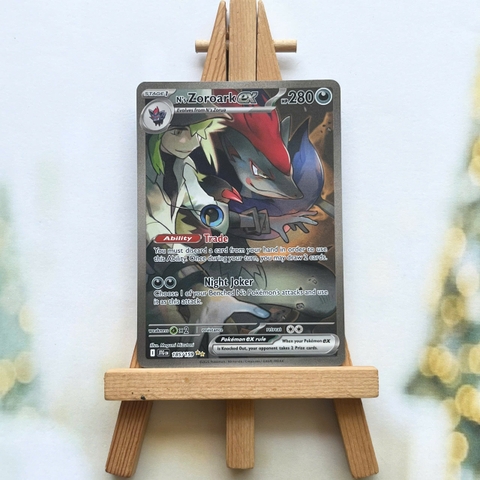 Thẻ hình Pokemon N's Zoroark ex 185/159 - Lá bài lẻ Journey Together Special Illustration Rare tiếng Anh chính hãng