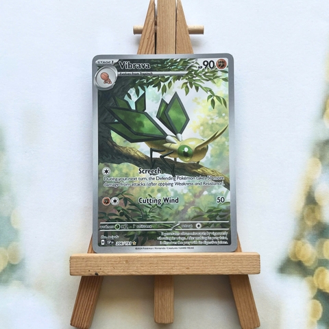 Thẻ hình Pokemon Vibrava 206/191 - Lá bài lẻ Surging Sparks Illustration Rare tiếng Anh chính hãng