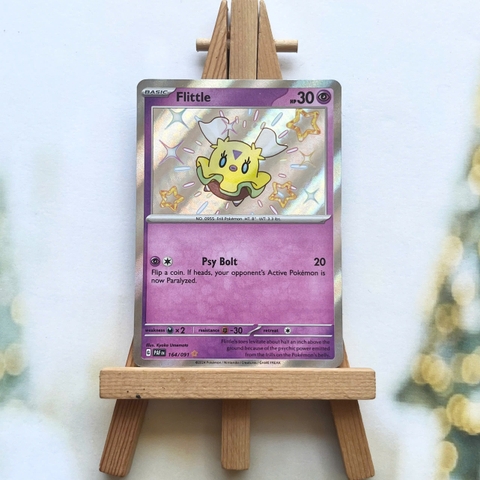 Thẻ hình Pokemon Flittle 164/091 - Lá bài Paldean Fates Shiny Rare tiếng Anh chính hãng