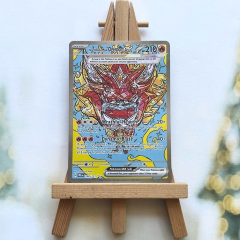 Thẻ hình Pokemon Hearthflame Mask Ogerpon ex 148/131 - Lá bài lẻ Prismatic Evolutions Special Illustration Rare tiếng Anh chính hãng