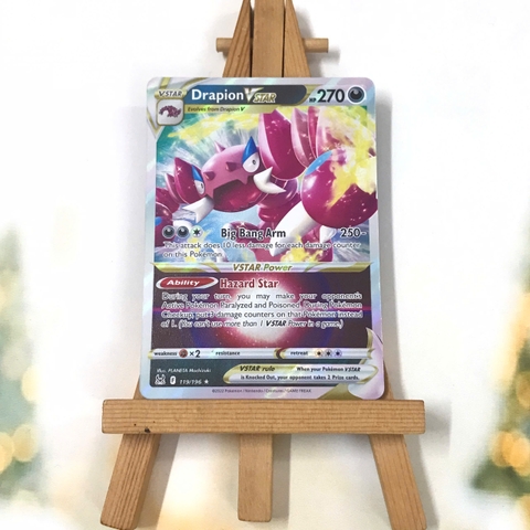 Thẻ hình Pokemon Drapion VSTAR 119/196 - Lá bài lẻ Lost Origin Ultra Rare tiếng Anh chính hãng