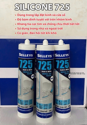 Keo silicone 725 Xám (A500)