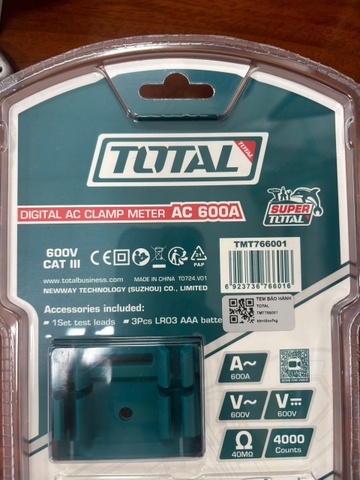 Kìm đo AC kỹ thuật số Total TMT766001