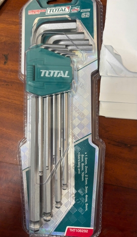 Bộ lục giác đầu bi 1.5-10mm Total THT106292