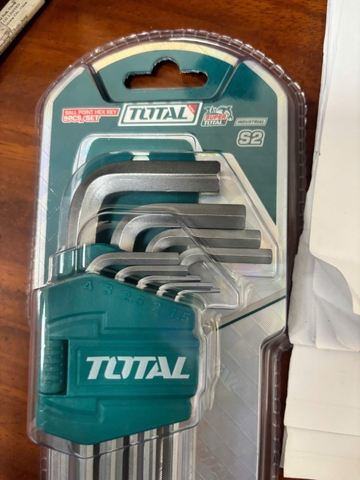 Bộ lục giác đầu bi 1.5-10mm Total THT106292