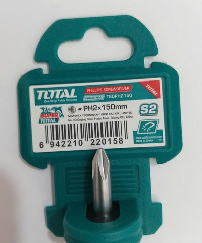 Tua vít bake PH2x150mm Total TSDPH2150