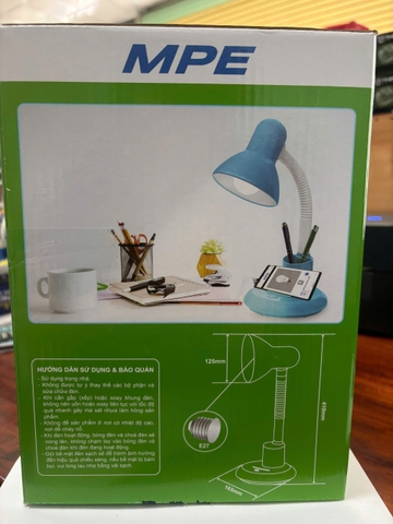 Đèn led bàn học MPE 5W màu xanh