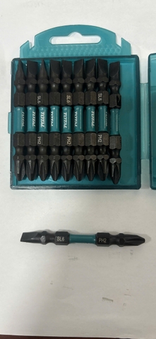 Mũi bắt vít 2 đầu PH2-SL6.0*1.0x65mm (có nam châm) Total TACIM16HL133