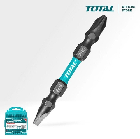 Mũi bắt vít 2 đầu PH2-SL6.0*1.0x65mm (có nam châm) Total TACIM16HL133