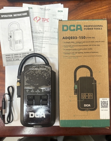 Máy bơm hơi dùng pin ltthium-ion DCA ADQE03-150ED -8V/2Ah