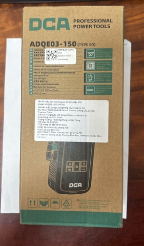 Máy bơm hơi dùng pin ltthium-ion DCA ADQE03-150ED -8V/2Ah