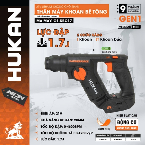 Thân máy khoan đục mini 2 chức năng
