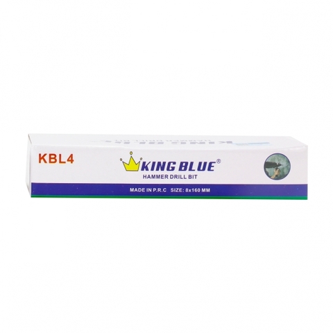 Mũi khoan bê tông 4 cạnh Kingblue KBL4-08*160