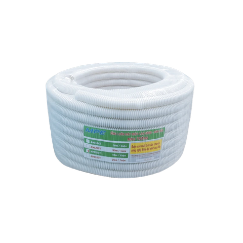 Ống ruột gà W20 màu trắng