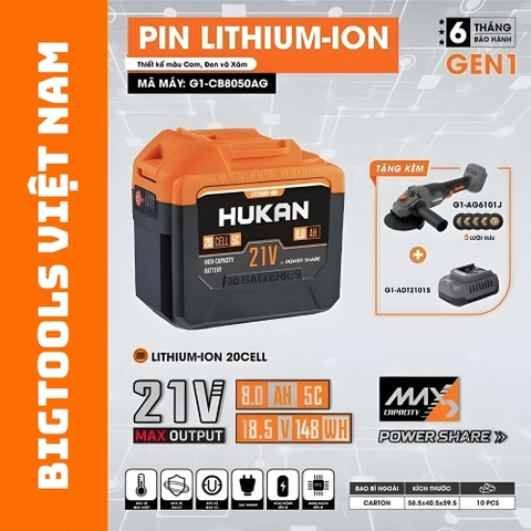 Combo Thân Mài Kèm Pin Và Sạc (GEN 1) - G1-CB8050AG