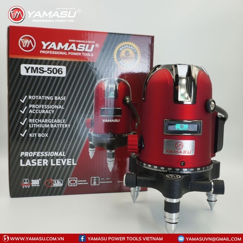 MÁY CÂN BẰNG LAZE YAMASU YMS-506 5 TIA XANH CHÍNH HÃNG