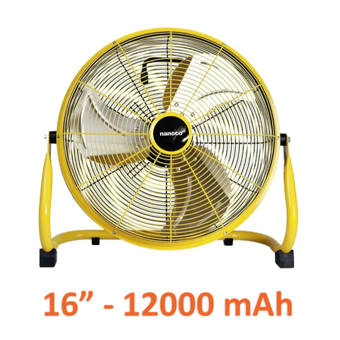 Quạt sạc sàn Nanoco NRF1640L màu vàng (Công suất 29W, 16 inch)