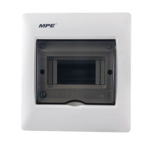 Tủ điện âm tường nhựa MPE 6 đường