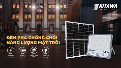 Đèn năng lượng mặt trời 400W Kitawa