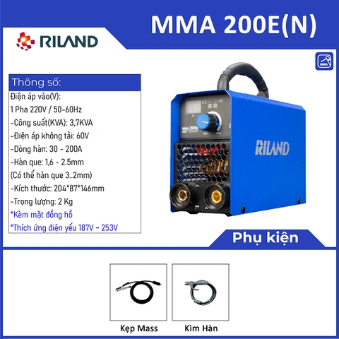 Máy Hàn Que Mini RILAND MMA 200E