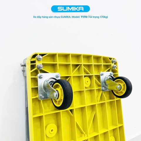 Xe đẩy hàng sàn nhựa SUMIKA T170, tải trọng 170kg