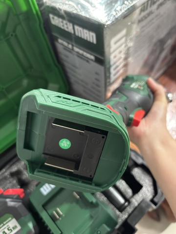 Máy mài pin 3 tốc độ Greekman (GEN1) GR107BL + TẶNG THÂN MÁY KHOAN PIN MULINSEN