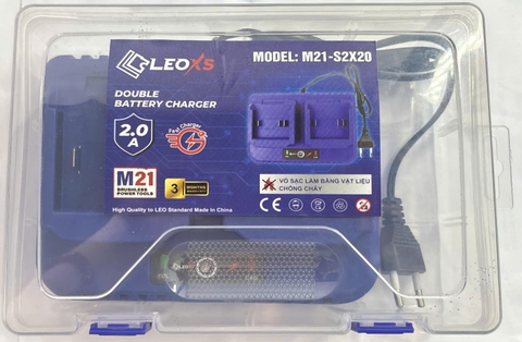 Sạc đôi nhanh 2.0A - 21V LEOXS